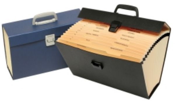 Picture of EXPANDING FILE MARBIG F/C CARRY W/HANDLE