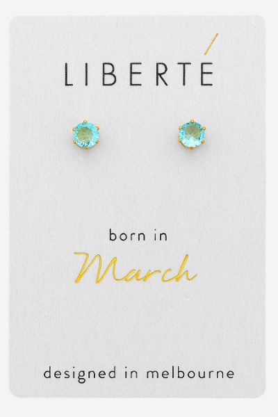 Picture of MARCH AQUA CRYSTAL STUD
