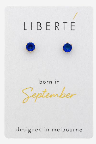 Picture of SEPTEMBER SAPPHIRE CRYSTAL STUD