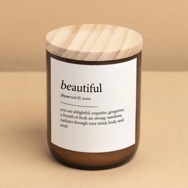 Picture of BEAUTIFUL COMMONFOLK DICTIONARY MEANING CANDLE